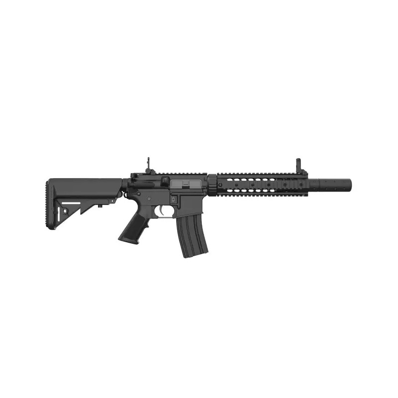 Colt M4 Sportsline AEG avec Gearbox G3 - Modèle Silent Ops 9" / Noir - Cybergun / S&T