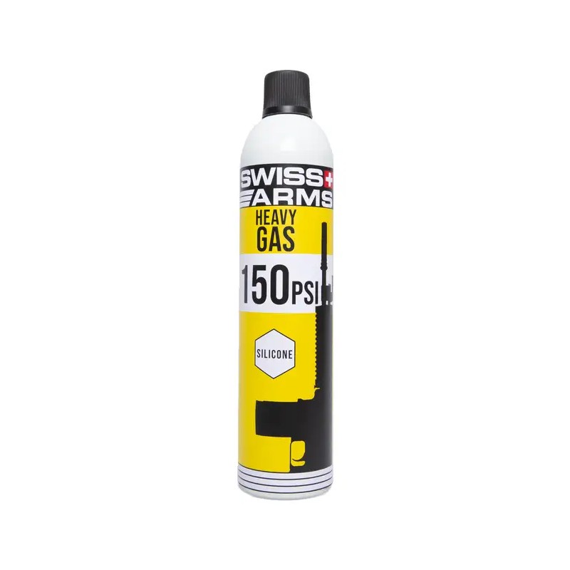 Bouteille de gaz 150PSI - Avec silicone / 600ml - Swiss Arms