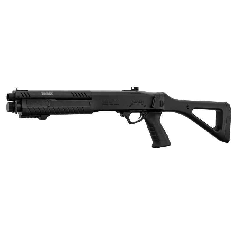 Réplique fusil à pompe FABARM STF12 initial noir Gaz