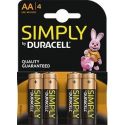 Piles alcalines AA LR6 1,5...