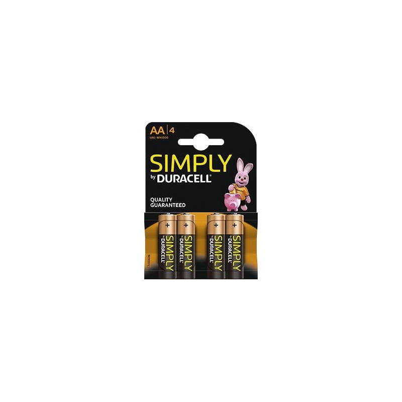 Piles alcalines AA LR6 1,5 volt - Duracell