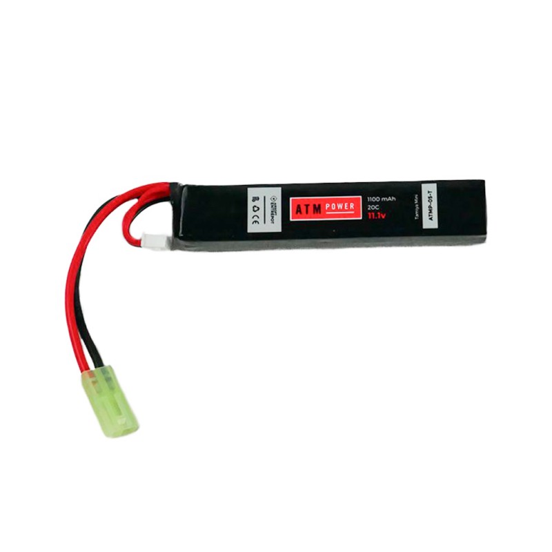 ATM Power Batterie LiPo 11,1V 1100mAh 20C Mini Stick (Tamiya Mini)