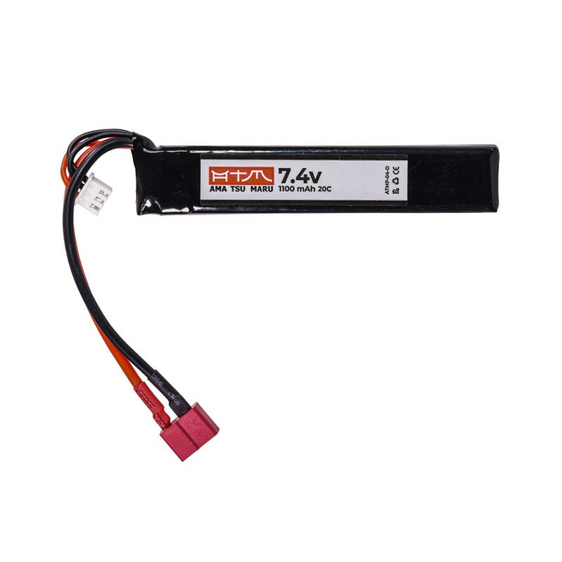 ATM Power Batterie LiPo 7,4V 1100mAh 20C Mini Stick (Deans Large)