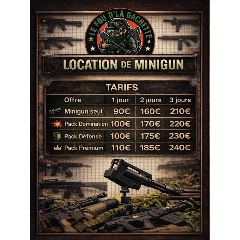 LOCATION WE23-H Rotary Minigun-Style