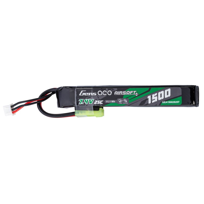 batterie Lipo 2S 7.4V 1500mAh 25C 1 stick Genspow
