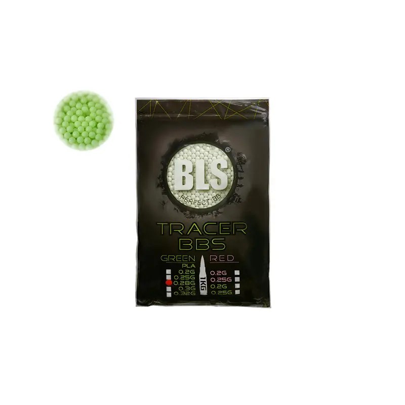 BLS Billes Bio Traçantes vertes 0.28g (Sac de 1 kg)