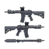 Colt M4 Sportsline AEG avec Gearbox G3 - Modèle 9.5" URX4 M-LOK / Noir - Cybergun / S&T